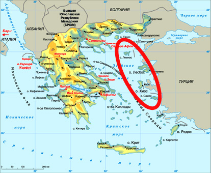 Российский корабль военный атаковал турецкое судно возле острова лемнос