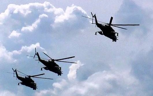 Российские вертолеты вторглись в польшу